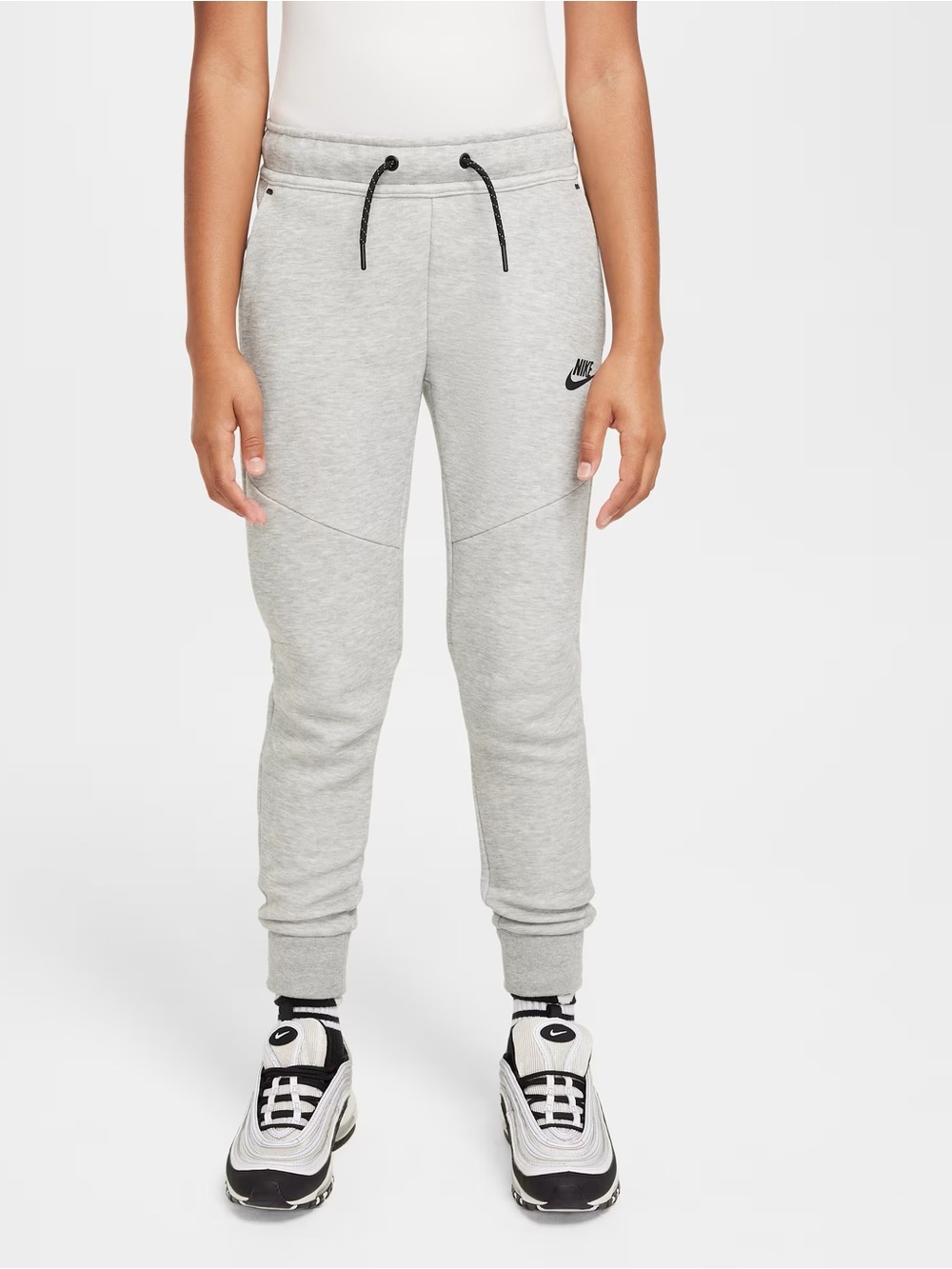 Nike Sportswear Tech Fleece Big Kids' Joggers Grey Large+(Husky Large)